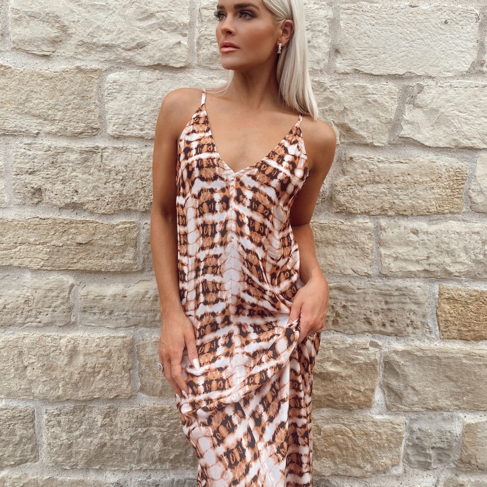 Animal print maxi